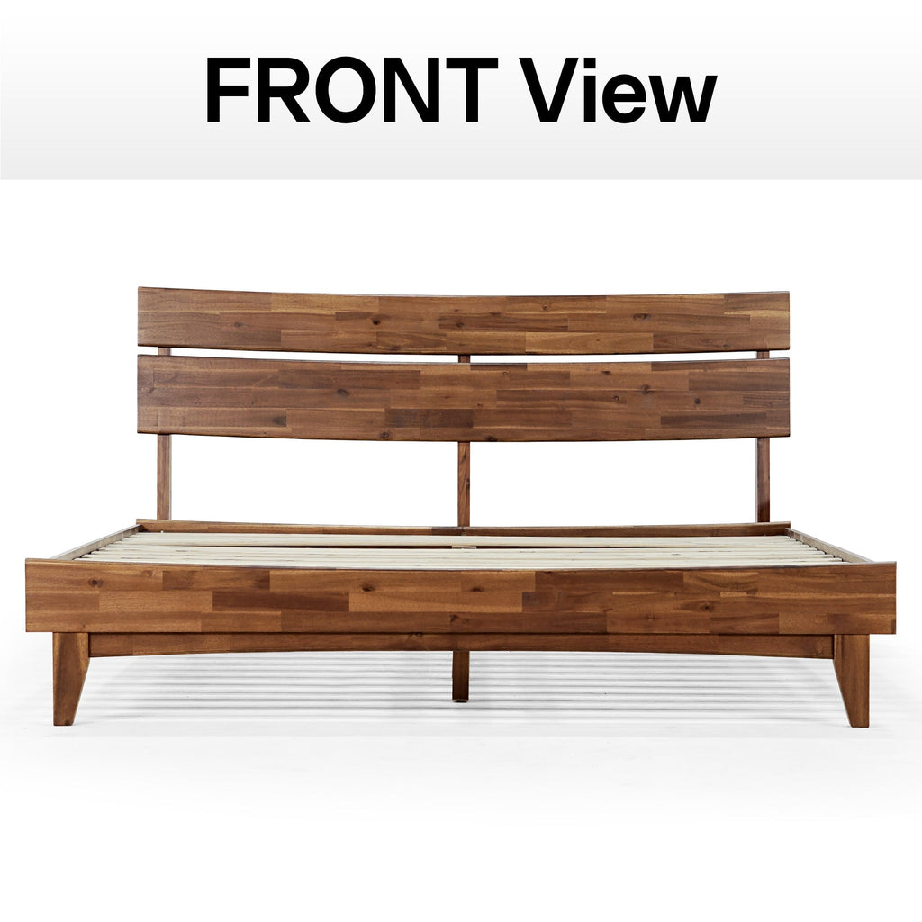 Acacia Solid Wood Bed Frame - Aurora Style for a Stylish Bedroom