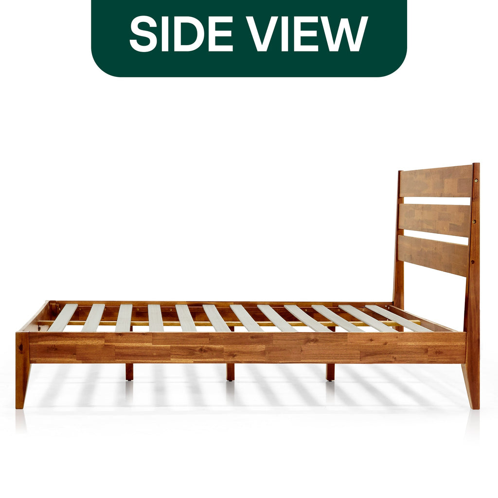 Acacia Emery Solid Wood Bed Frame - Stylish and Durable Acacia Wood Design for Your Bedroom