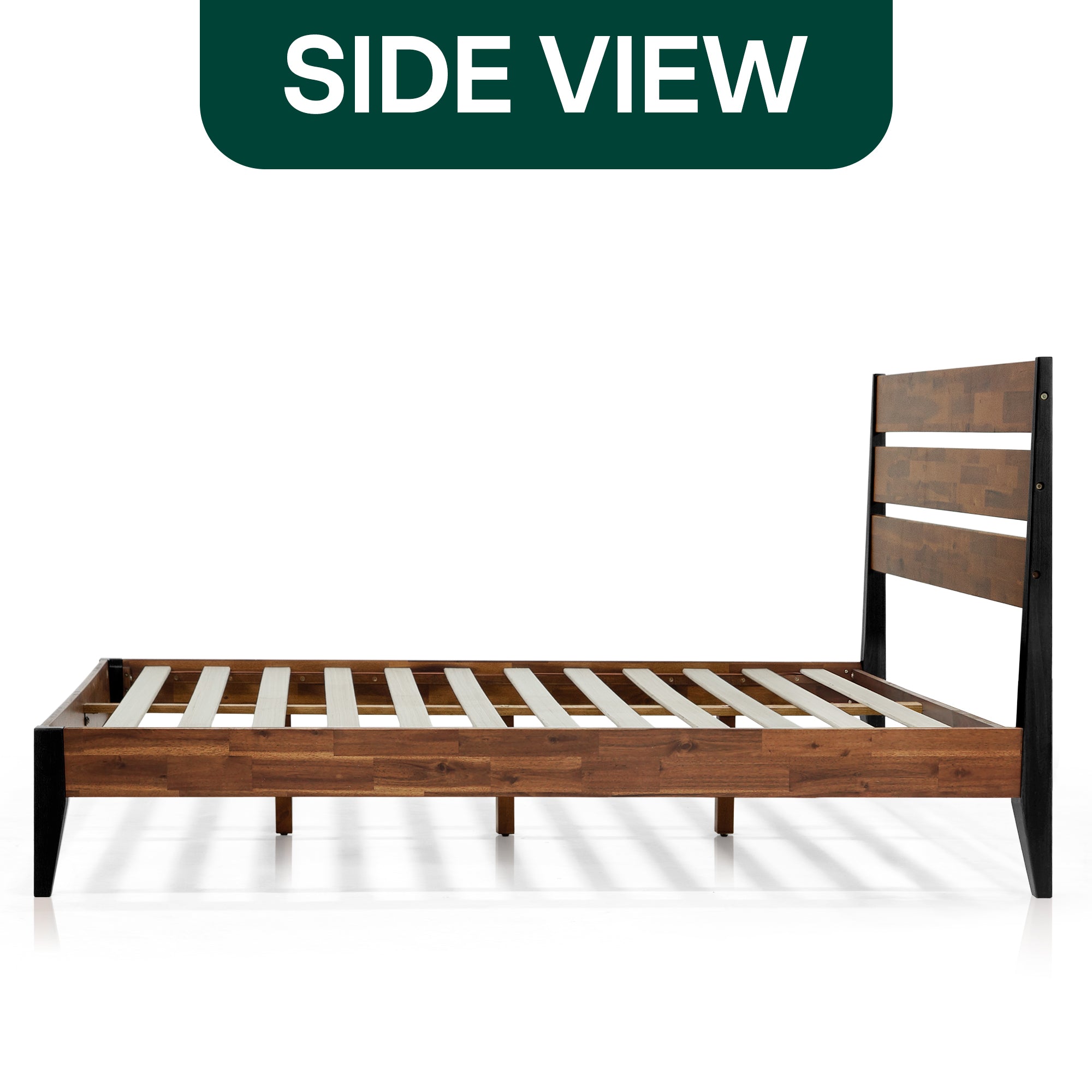 Acacia Emery Solid Wood Bed Frame - Stylish and Durable Acacia Wood Design for Your Bedroom
