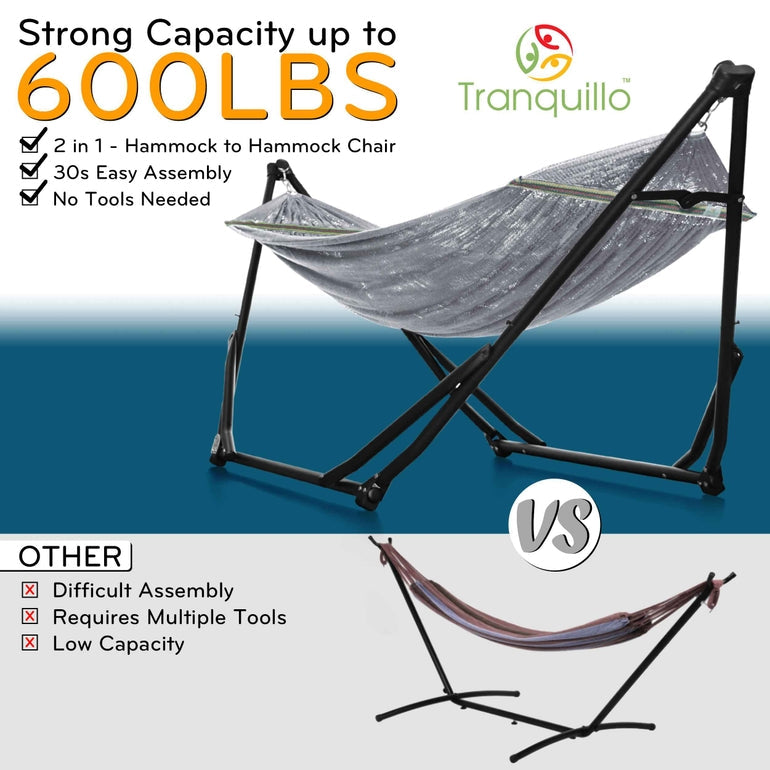 Tranquillo UniGen Transforming Hammock Stand for Ultimate Relaxation