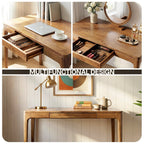 ACACIA Wilma 48” Rubber Wood Rectangular Writing Desk