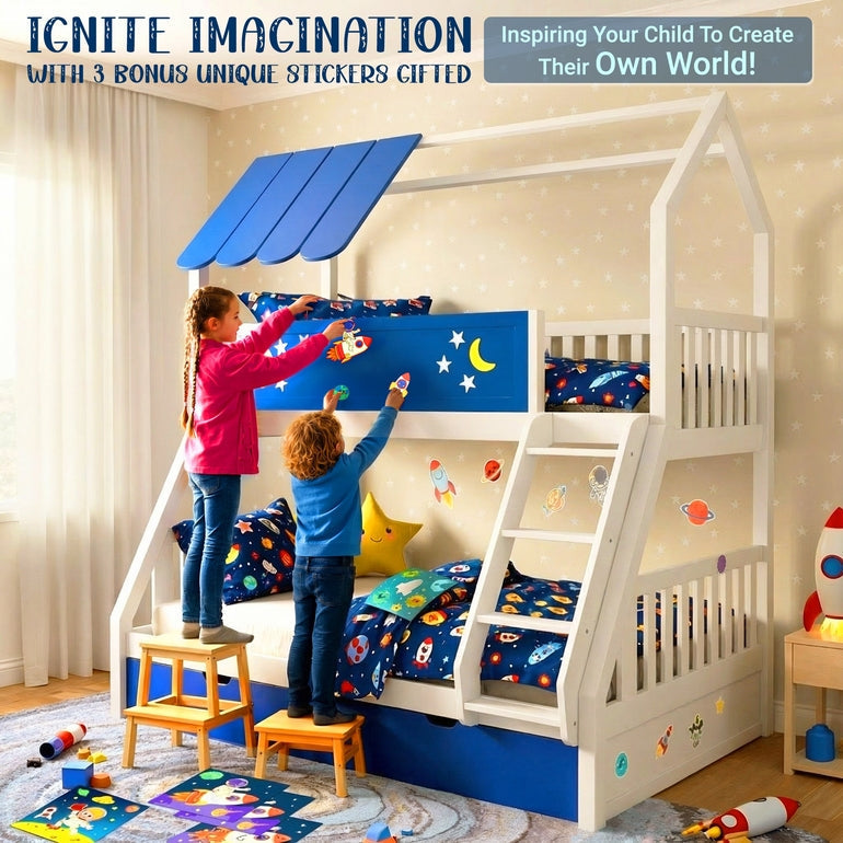 Moonlight Kid Bunk Bed - Stylish and Space-Saving Bunk Bed for Kids