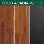 Emery Bed Frame & Nightstand Set - Acacia Solid Wood Bedroom Furniture