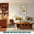 Acacia Elara 47.2” Rectangular Coffee Table with Drawers & Open Storage