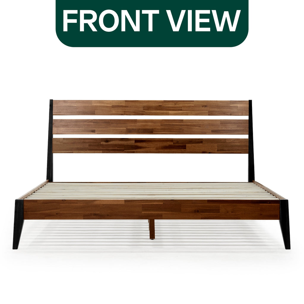 Acacia Emery Solid Wood Bed Frame - Stylish and Durable Acacia Wood Design for Your Bedroom