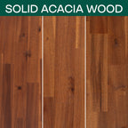 Acacia Callisto Solid Wood Bed Frame and Nightstand Set for a Stylish Bedroom