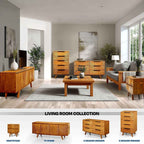 Acacia Harmony Dresser with 5 Drawers for Stylish Storage Solutions