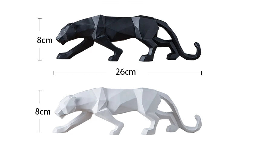 Geometric Panther Statue
