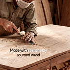 ACACIA Wilma 48” Rubber Wood Rectangular Writing Desk