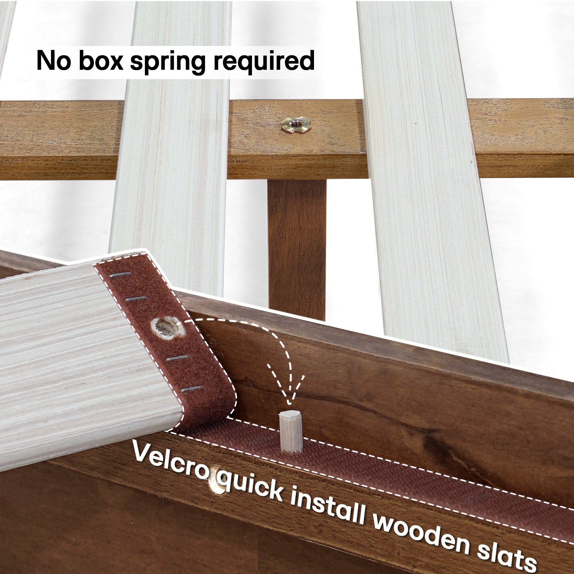 Acacia Solid Wood Bed Frame - Aurora Style for a Stylish Bedroom