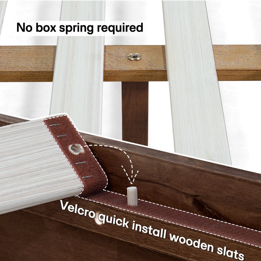 Acacia Solid Wood Bed Frame - Aurora Style for a Stylish Bedroom