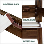 Acacia Emery Solid Wood Bed Frame - Stylish and Durable Acacia Wood Design for Your Bedroom
