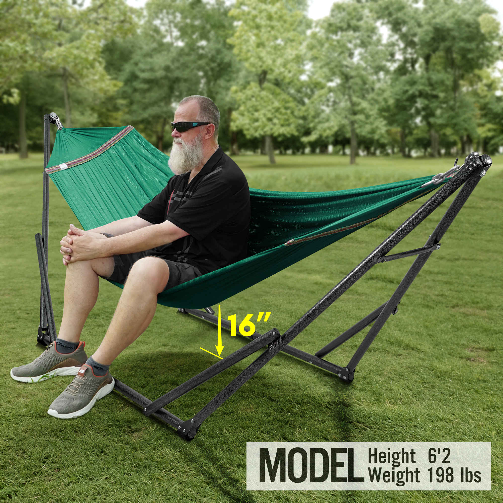 Tranquillo Universal Hammock with Medium Size Stands for Ultimate Relaxation - Ideal Universal Hammock Stands - Medium Size