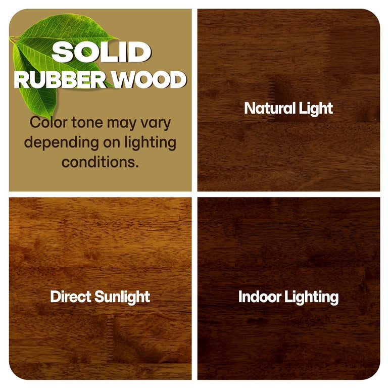 ACACIA Wilma 48” Rubber Wood Rectangular Writing Desk