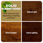 ACACIA Wilma 48” Rubber Wood Rectangular Writing Desk