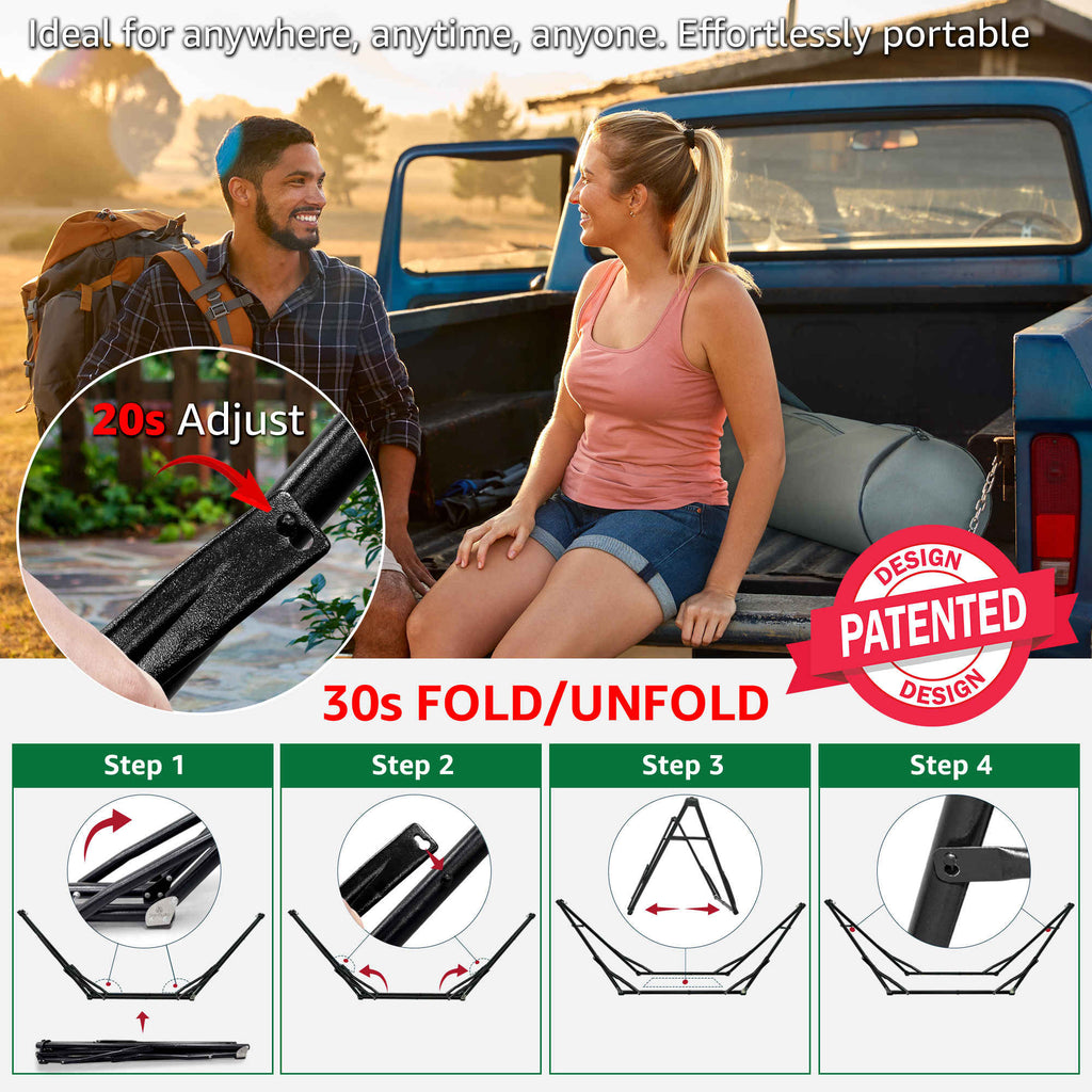 Tranquillo Unity Canvas Hammock Stand for Ultimate Relaxation