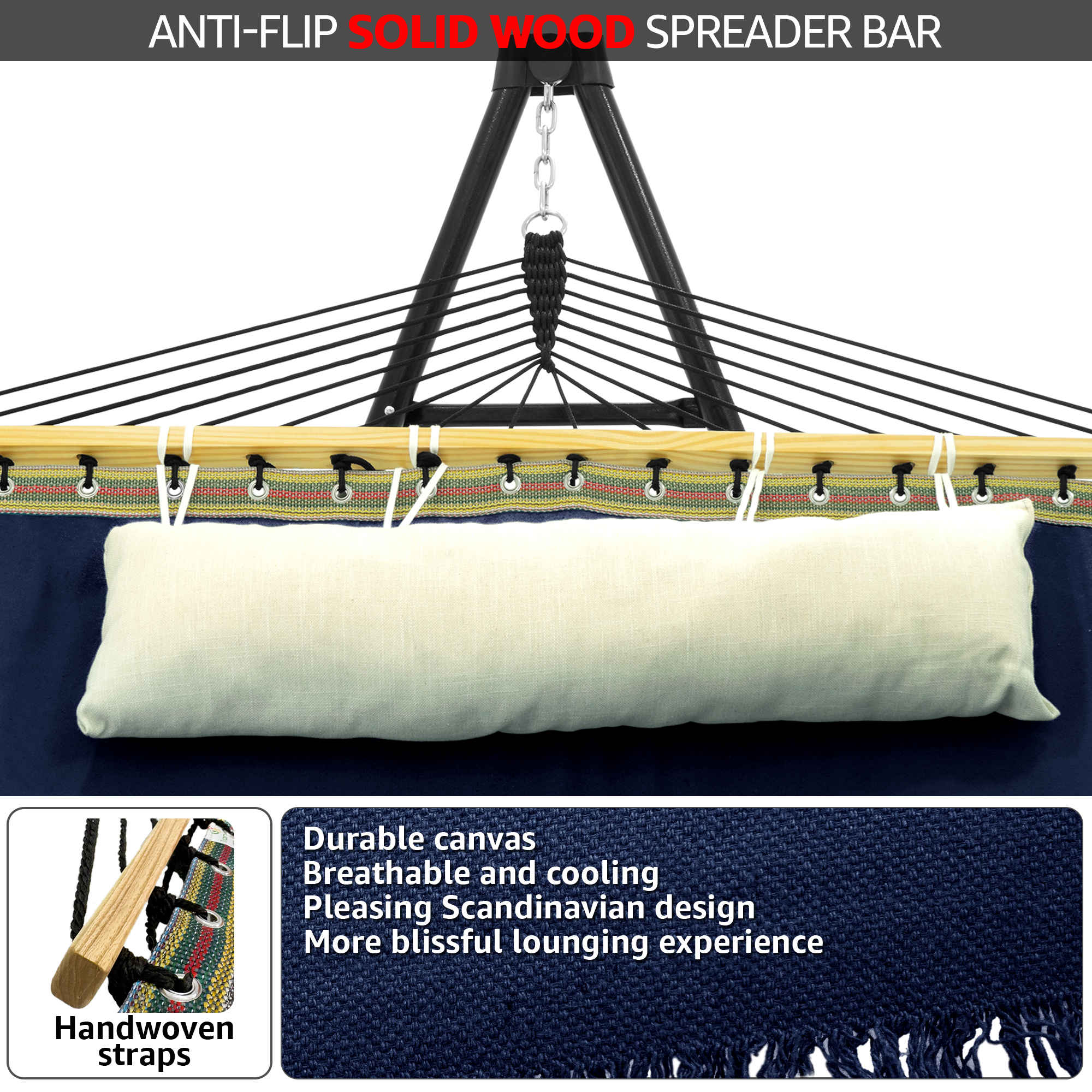 Tranquillo Unity Canvas Hammock Stand for Ultimate Relaxation