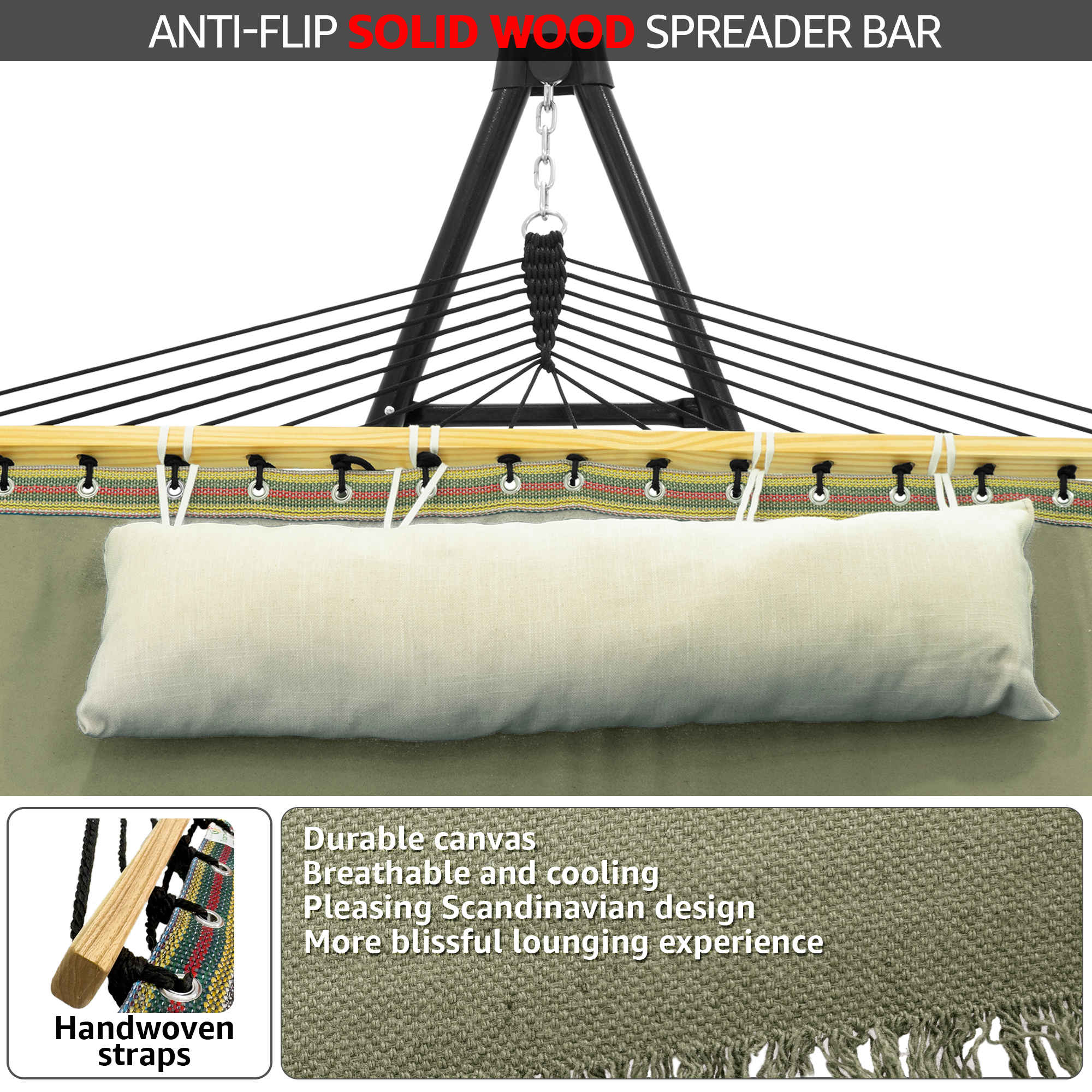 Tranquillo Unity Canvas Hammock Stand for Ultimate Relaxation