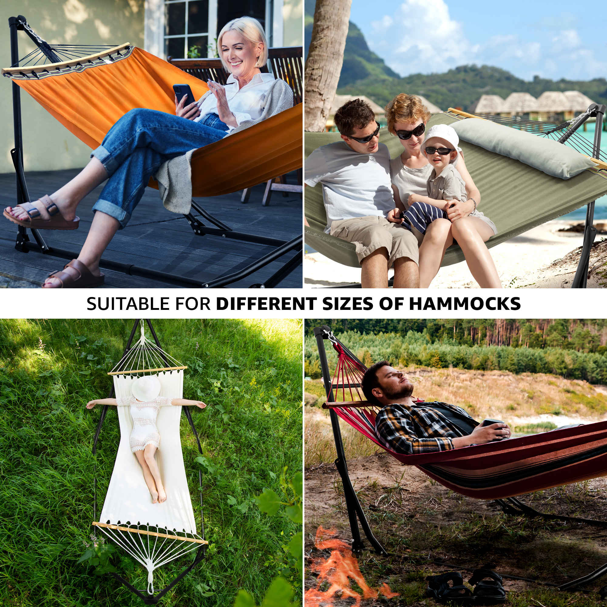 Tranquillo Unity Canvas Hammock Stand for Ultimate Relaxation