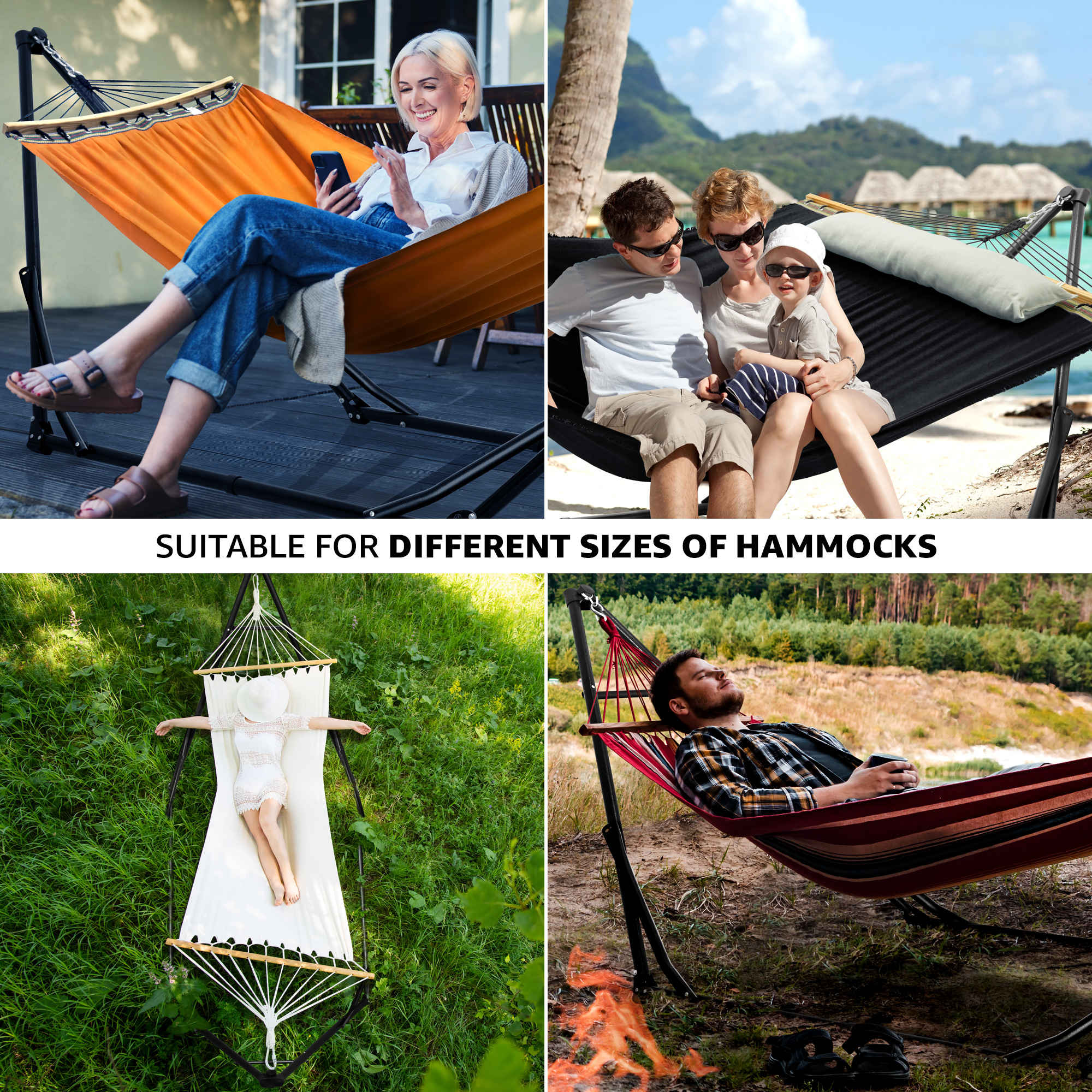 Tranquillo Unity Canvas Hammock Stand for Ultimate Relaxation