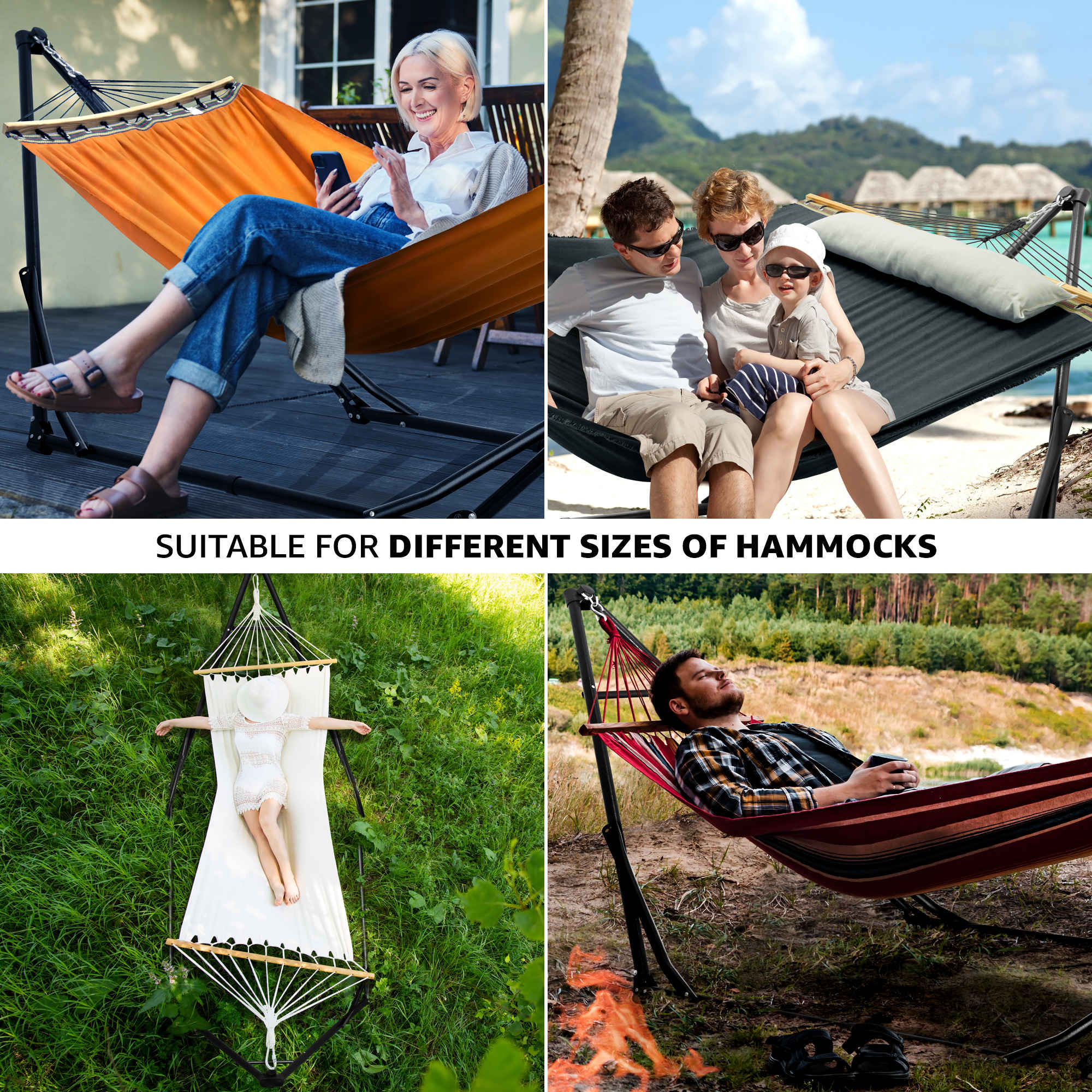 Tranquillo Unity Canvas Hammock Stand for Ultimate Relaxation