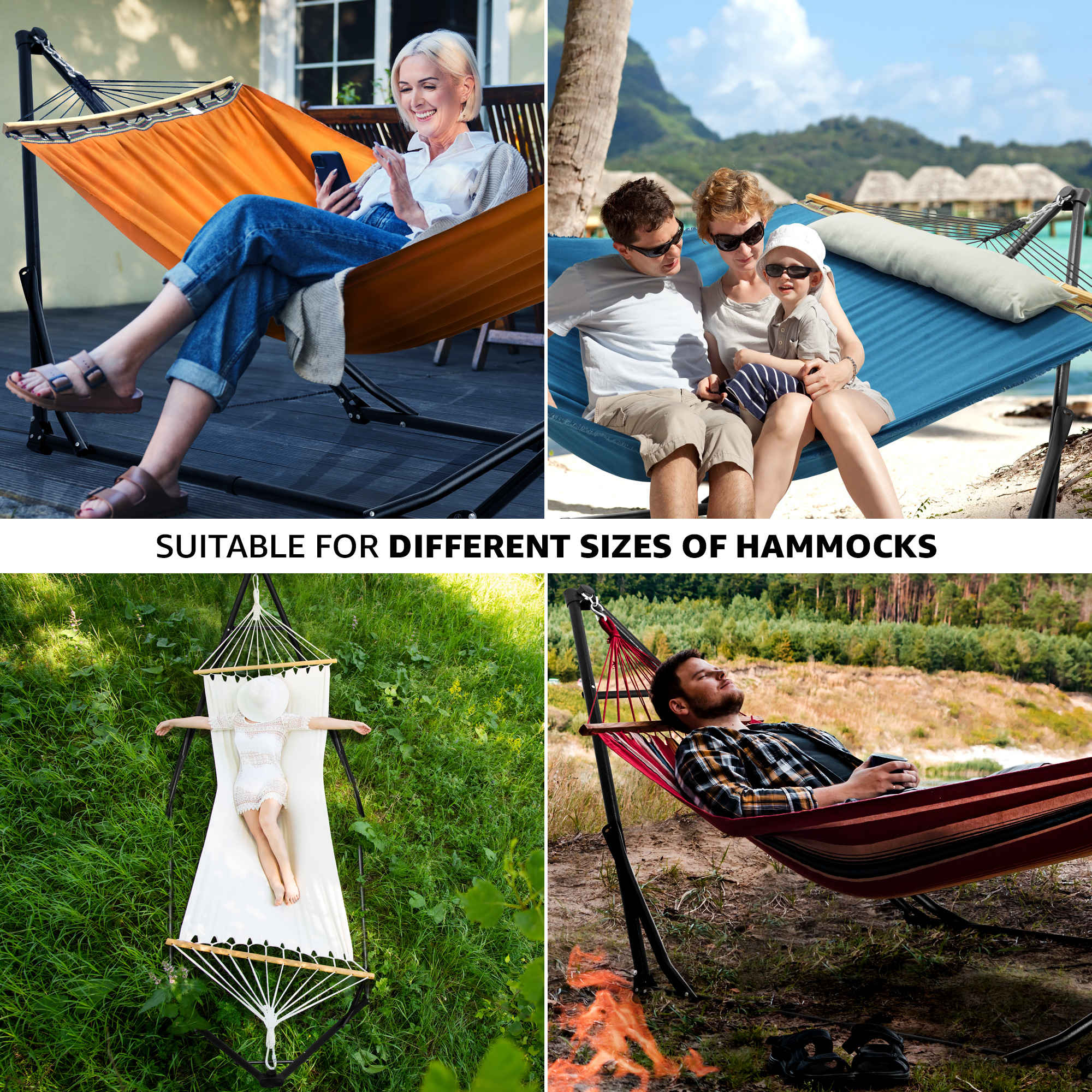 Tranquillo Unity Canvas Hammock Stand for Ultimate Relaxation