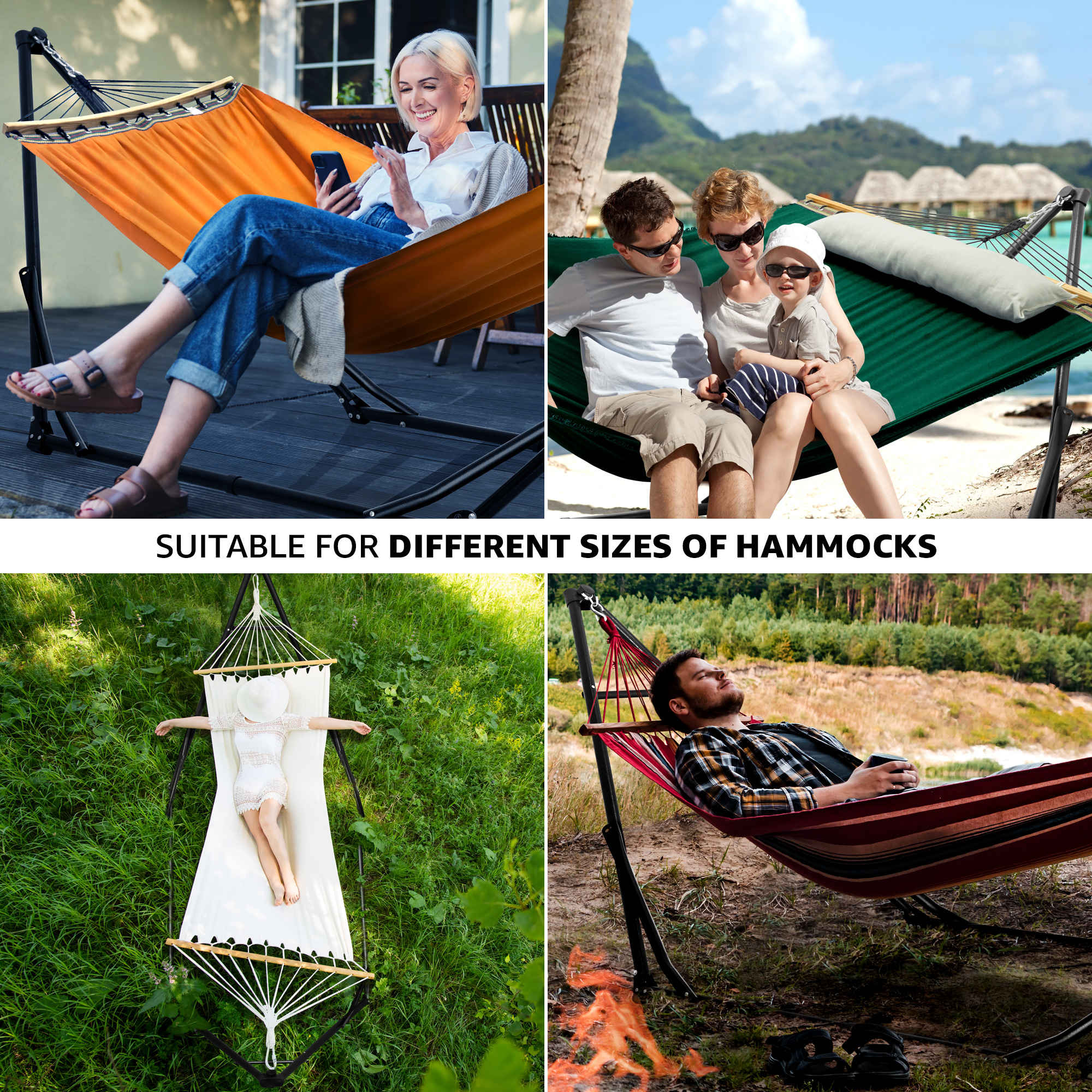 Tranquillo Unity Canvas Hammock Stand for Ultimate Relaxation