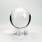 Clear Crystal Ball with stand