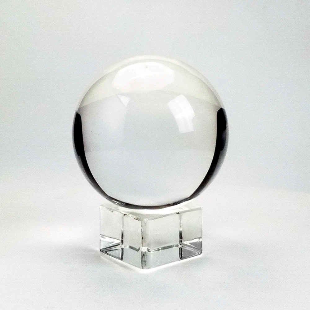 Clear Crystal Ball with stand