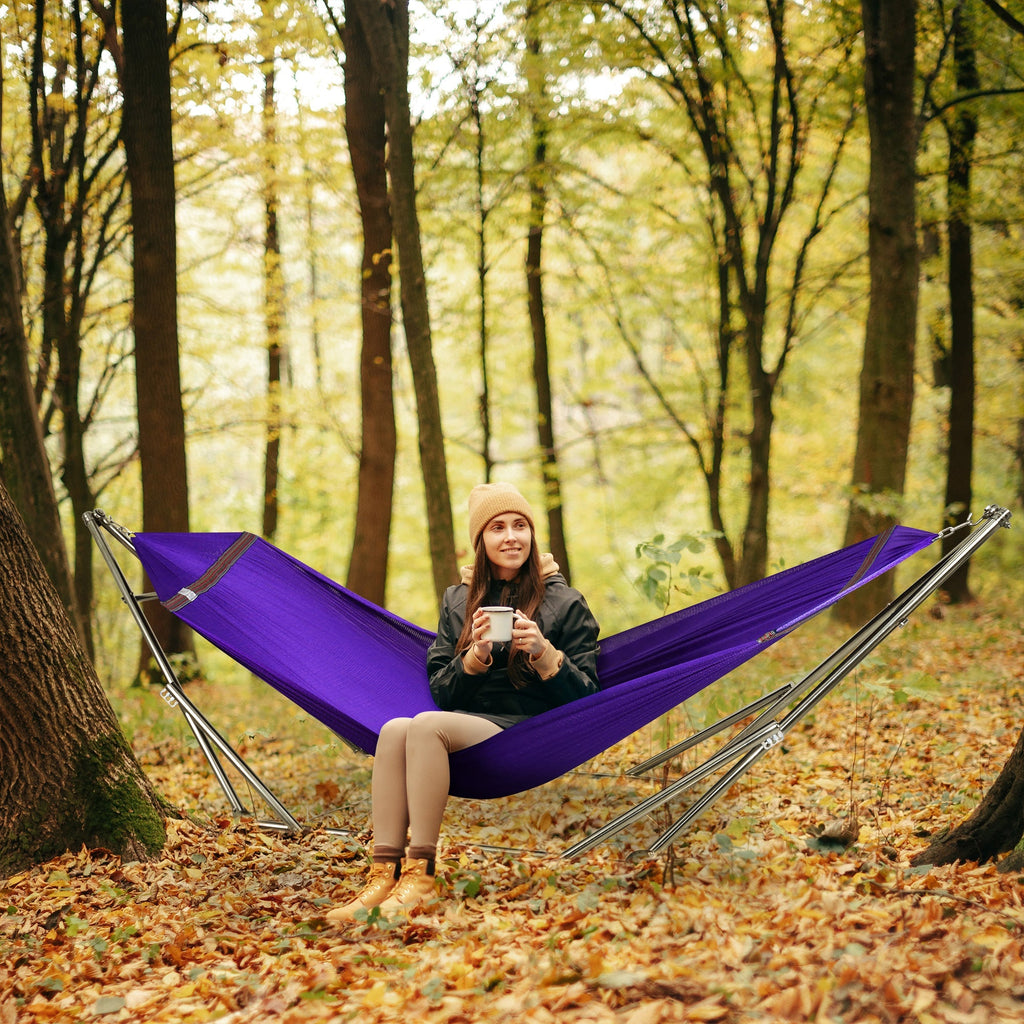Tranquillo Original Stainless Steel Hammock Stand for Ultimate Relaxation