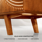 Acacia Harmony TV Stand with Storage for TVs up to 80 Inches