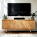 Acacia Harmony TV Stand with Storage for TVs up to 80 Inches