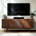 Mueble de TV Acacia Harmony con almacenamiento para televisores de hasta 80 pulgadas