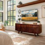 Acacia Harmony TV Stand with Storage for TVs up to 80 Inches