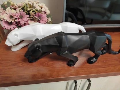 Geometric Panther Statue