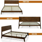 Acacia Serenity Deluxe Wood Platform Bed Frame - Elegant and Durable Design
