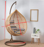 ARDYNAMIC AMARA EGG SWING CHAIR LIGHT BROWN