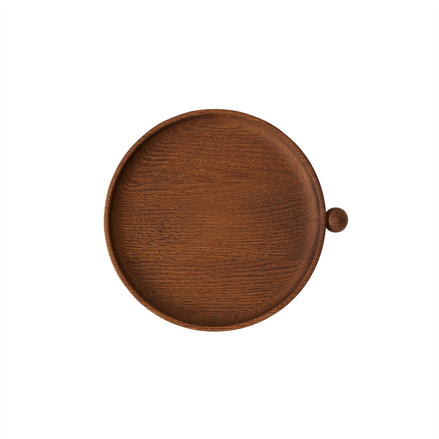 Bandeja Inka de madera redonda - Pequeña - Oscura