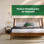 Acacia Kaylin Bed Frame & Nightstand Set for a Stylish Bedroom