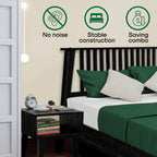 Acacia Kaylin Bed Frame & Nightstand Set for a Stylish Bedroom