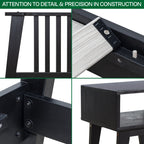 Acacia Kaylin Bed Frame & Nightstand Set for a Stylish Bedroom