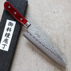 Tsunehisa Tsuchime Santoku 180 mm (Red Handle)