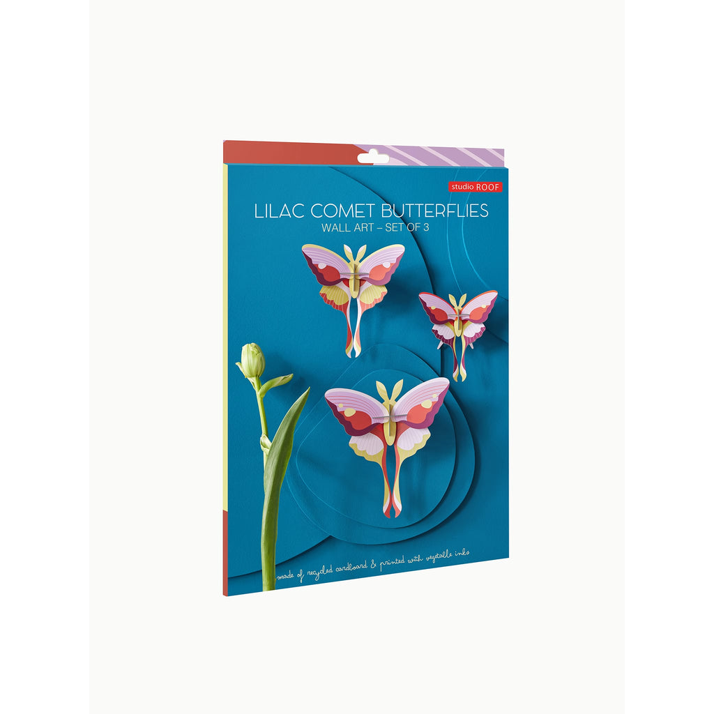 Lilac Comet Butterflies Set of 3