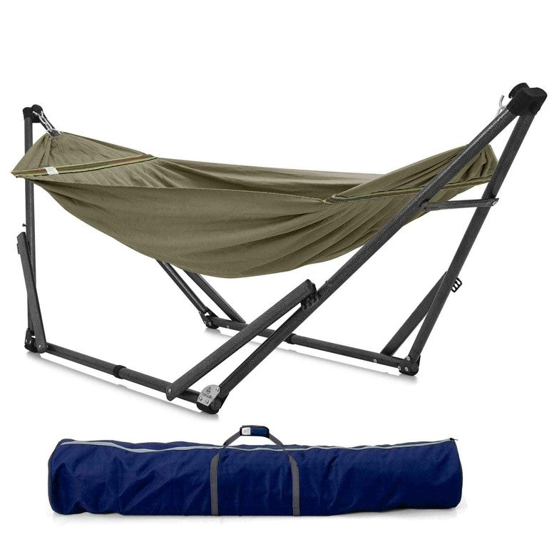 Tranquillo Uniki Canvas Hammock with Stand for Ultimate Relaxation