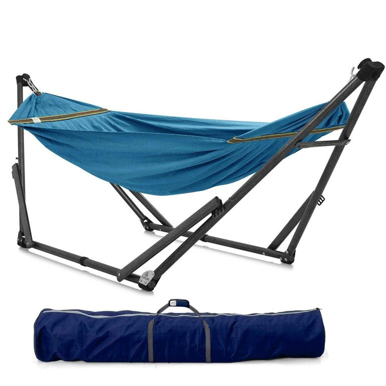 Tranquillo Uniki Canvas Hammock with Stand for Ultimate Relaxation