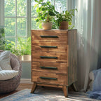 Acacia Linea Solid Wood Dresser for Timeless Elegance
