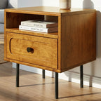 Savana Single Drawer Solid Wood Nightstand