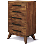 Acacia Linea Solid Wood Dresser for Timeless Elegance