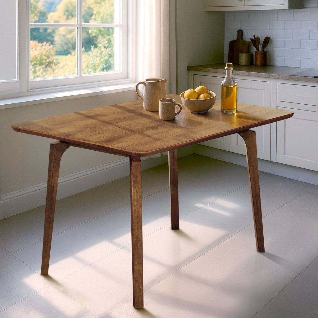 Acacia Verve 48" Solid Wood Dining Table - Ideal Kitchen Table for 4