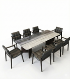 Metropolitan Grand Dining Room Set with 6-8 Chairs
